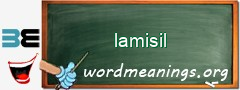 WordMeaning blackboard for lamisil